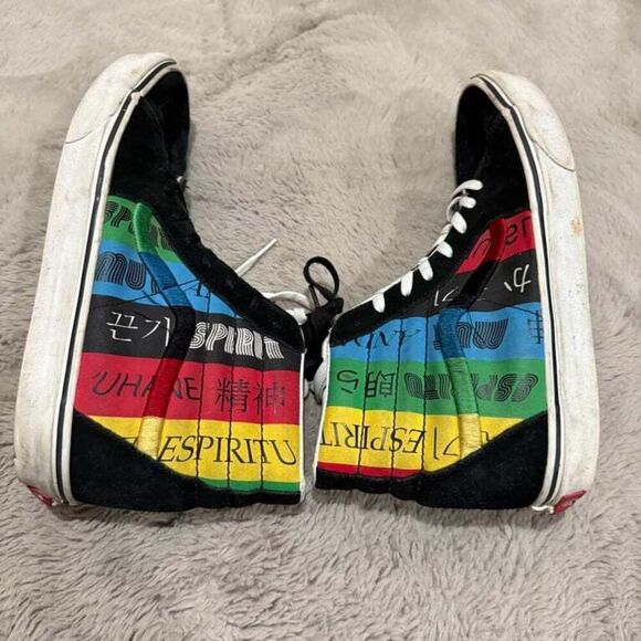 Vans Multicolor High-Top Skate Shoes US Men’s Sz 10.5 skateboards Espiritu‎ - Picture 5 of 10